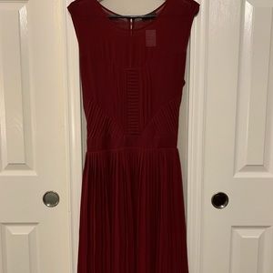 Red burgundy dress